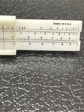 Vintage slide rule Men's Tie clip
